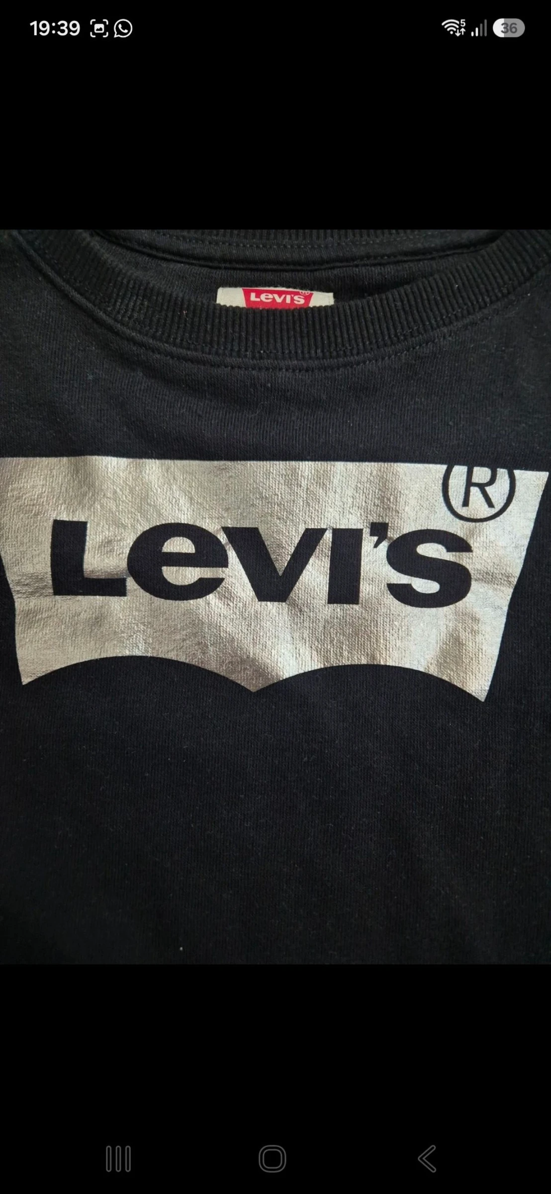 Suéter preto Levis. Tamanho 14 – photo 2